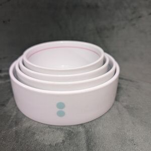 Mesu Measuring Bowls Diet Portion Control Nesting Cups Set of 4 Ceramic